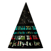 Chapeaux De Fètes Christmas Deck The Halls Festive Faux Sparkle (Gauche)