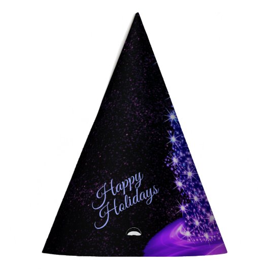 Chapeaux De Fètes Christmas Party Pink Blue Tree Winter Black Rustic (Gauche)