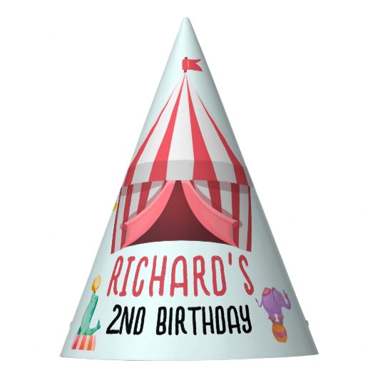 Chapeaux De Fètes Cirque Carnaval Thème Fête d'anniversaire pour enf (Devant)