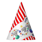 Chapeaux De Fètes Cirque Thème Elephant Anniversaire (Gauche)