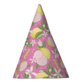 Chapeaux De Fètes Citron rose Floral Casquette fête d'anniversaire (Droite)