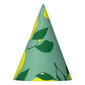 Chapeaux De Fètes Citron simple, Arrière - plan vert. (Gauche)