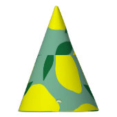 Chapeaux De Fètes Citron simple, Arrière - plan vert. (Droite)