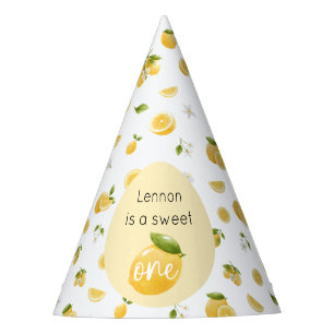 Chapeaux De Fètes Citron sucré Un 1er anniversaire