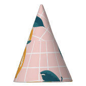 Chapeaux De Fètes Citrons, géométrie rétro, motif sans couture d'été (Droite)