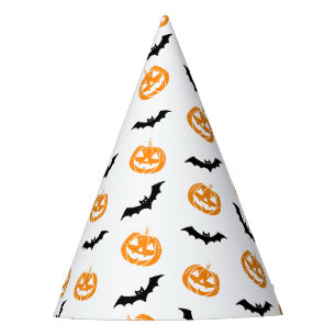 Chapeaux De Fètes Citrouille Bat Trick ou Treat Motif