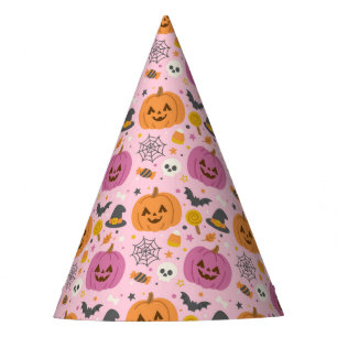 Chapeaux De Fètes Citrouille rose Halloween Motif Casquette du parti