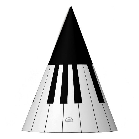 Chapeaux De Fètes Clavier de piano noir et blanc simple et élégant (Gauche)