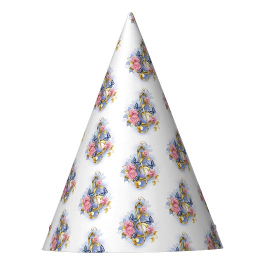 Chapeaux De Fètes Clé de fer avec roses roses roses (Devant)