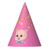 Chapeaux De Fètes Cochon et confetti (Gauche)
