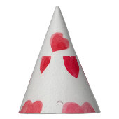 Chapeaux De Fètes Coeurs d'aquarelle incomparable : design motif rom (Droite)