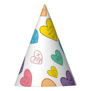 Chapeaux De Fètes Coeurs de bonbons