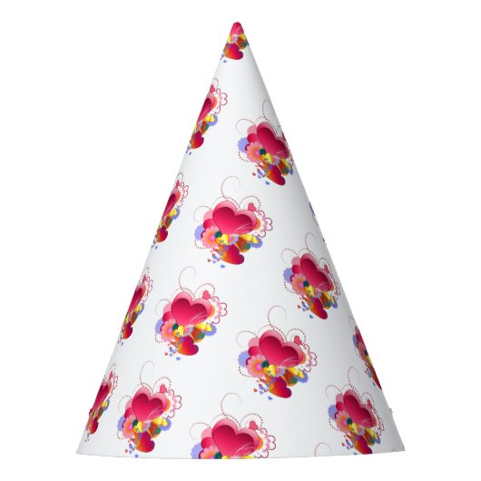 Chapeaux De Fètes Coeurs et fleurs (Devant)