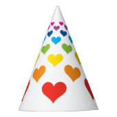 Chapeaux De Fètes Coeurs joyeux (Devant)
