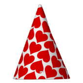 Chapeaux De Fètes Coeurs rouges Motif, Romantique, Amour (Droite)