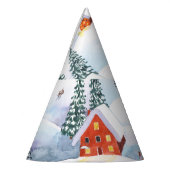 Chapeaux De Fètes Collines, maisons : aquarelle paysage (Gauche)