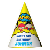 Chapeaux De Fètes Comics DC | Justice League - Anniversaire de Chibi (Devant)