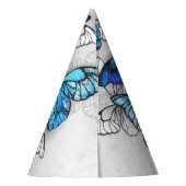 Chapeaux De Fètes Composition des White and Blue Butterflies (Dos)
