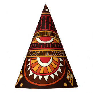 Chapeaux De Fètes Conception Tribal sans soudure pour diverses utili