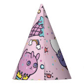 Chapeaux De Fètes Cônes de crème glacée mignonne (Dos)