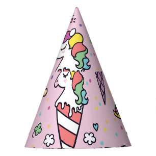 Chapeaux De Fètes Cônes de crème glacée mignonne
