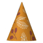 Chapeaux De Fètes Cônes du sapin d'automne : Jaune sans couture (Gauche)