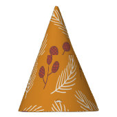 Chapeaux De Fètes Cônes du sapin d'automne : Jaune sans couture (Droite)