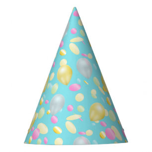 Chapeaux De Fètes Confetti coloré et Casquette de la fête des ballon