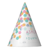 Chapeaux De Fètes Confetti couleur pastel | Fête d'anniversaire pour (Gauche)