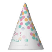 Chapeaux De Fètes Confetti couleur pastel | Fête d'anniversaire pour (Droite)