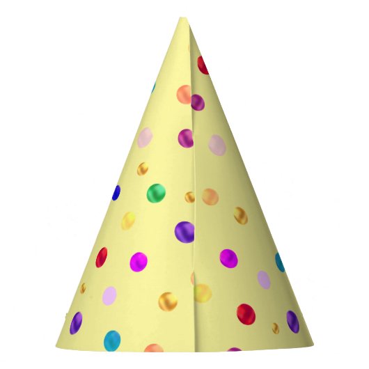 Chapeaux De Fètes Confetti multicolore (Dos)