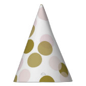 Chapeaux De Fètes Confetti Pois rose et or (Droite)
