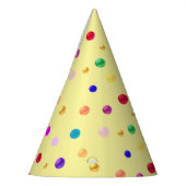 Chapeaux De Fètes Confettis multicolores (Gauche)