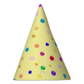 Chapeaux De Fètes Confettis multicolores (Droite)