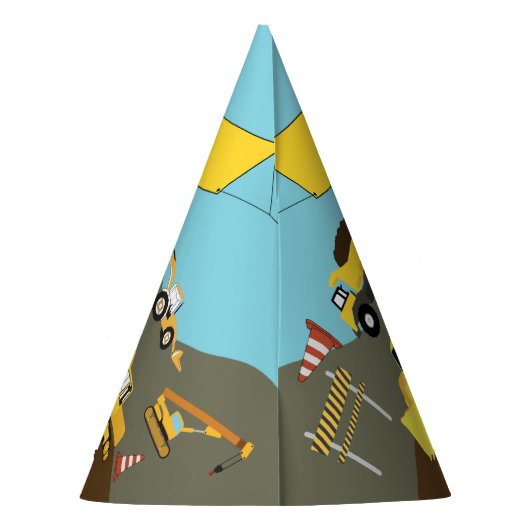 Chapeaux De Fètes Construction Camions Thème du site Anniversaire Fê (Dos)