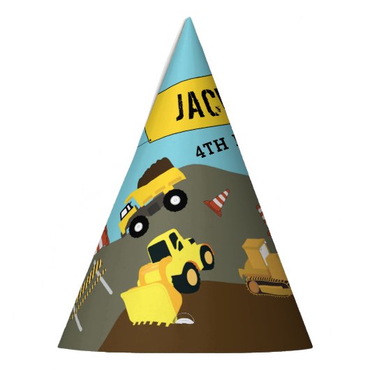 Chapeaux De Fètes Construction Camions Thème du site Anniversaire Fê (Gauche)