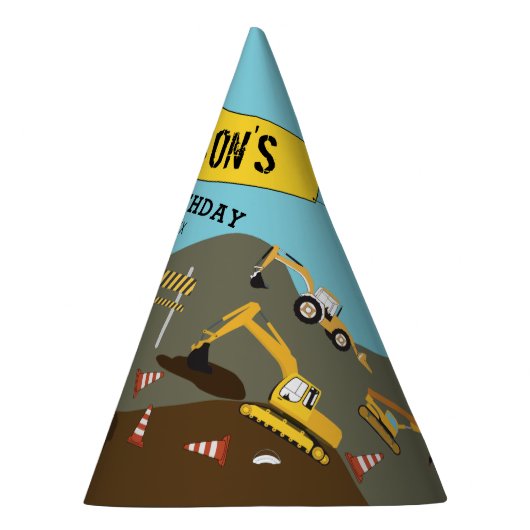 Chapeaux De Fètes Construction Camions Thème du site Anniversaire Fê (Droite)