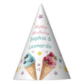 Chapeaux De Fètes Cool de crème glacée fête d'anniversaire (Devant)