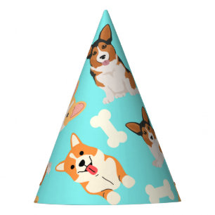 Chapeaux De Fètes Corgi Cute Motif À La Menthe