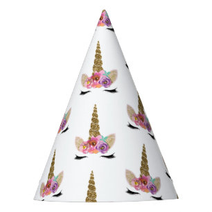 Chapeaux De Fètes Corne de Licorne Florale Filles Magiques Fête d'an