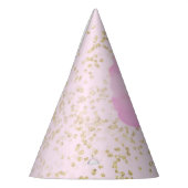 Chapeaux De Fètes Coton rose Bonbons & Gold Confetti fête d'annivers (Gauche)