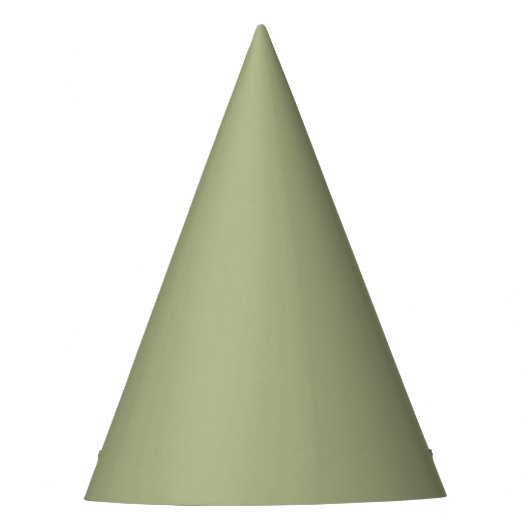 Chapeaux De Fètes Couleur solide verte de couleur de sable (Devant)