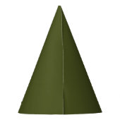 Chapeaux De Fètes Couleur solide verte de l'Armée (Dos)