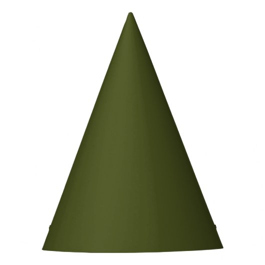 Chapeaux De Fètes Couleur solide verte de l'Armée (Devant)