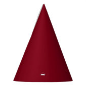 Chapeaux De Fètes Couleur uni rouge grenat (Gauche)