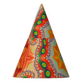 Chapeaux De Fètes Couleurs d'énergie vibrantes : design mandala. (Gauche)