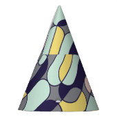 Chapeaux De Fètes Couleurs pâles géométriques : Motif rétro (Gauche)