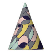 Chapeaux De Fètes Couleurs pâles géométriques : Motif rétro (Droite)