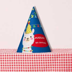 Chapeaux De Fètes Couleurs primaires llama