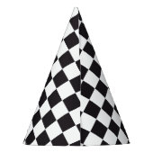Chapeaux De Fètes Course de voiture / Motif d'échecs + votre backgr. (Dos)